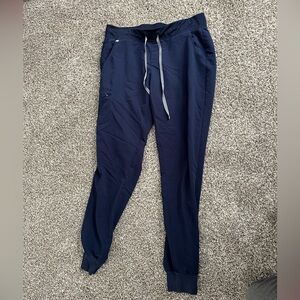 Figs Zamora jogger scrub pants. Navy blue. Size large tall. Good condition